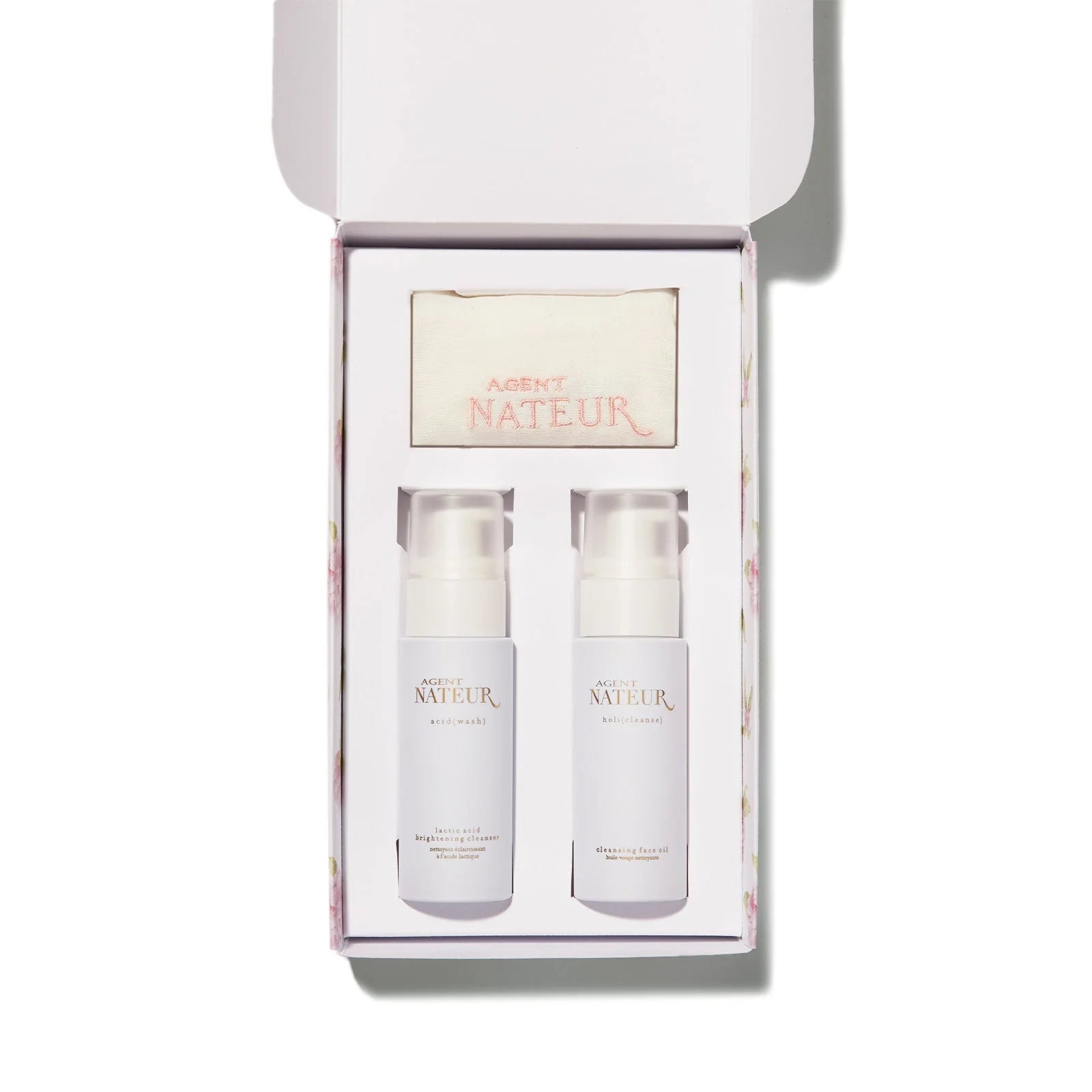 Agent Nateur | Lactic Acid Cleanser Duo Travel Size Gift Box Set