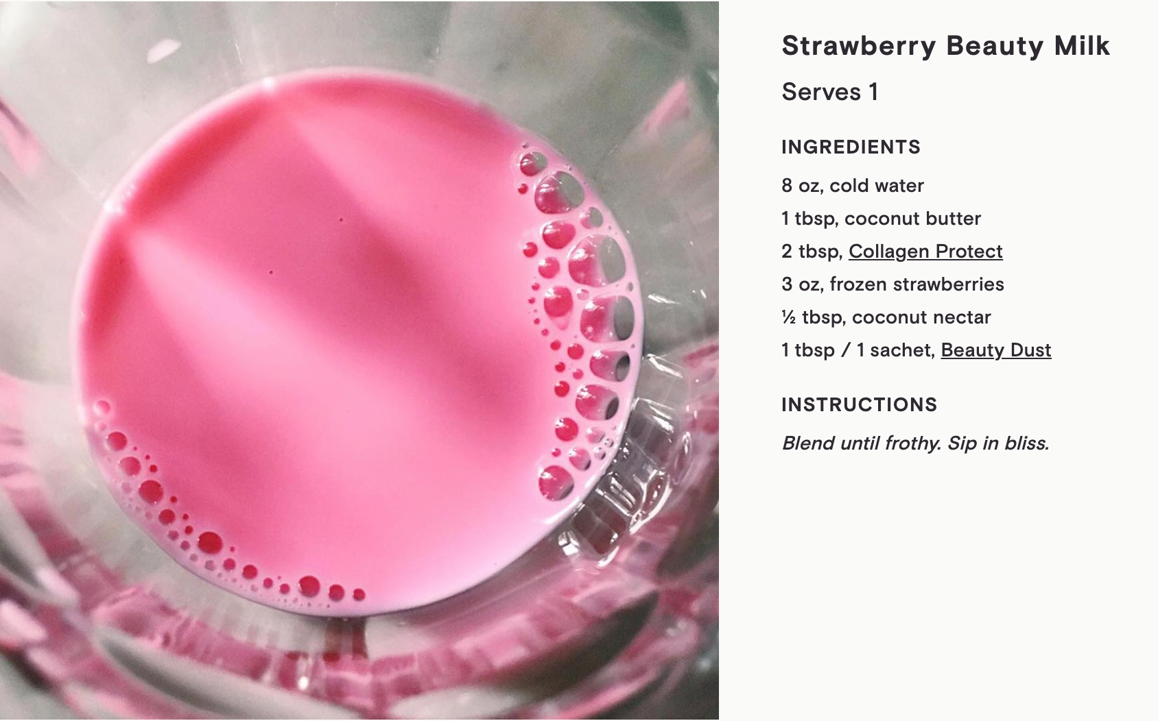 Moon Juice Beauty Dust Recipe | Strawberry Beauty Milk