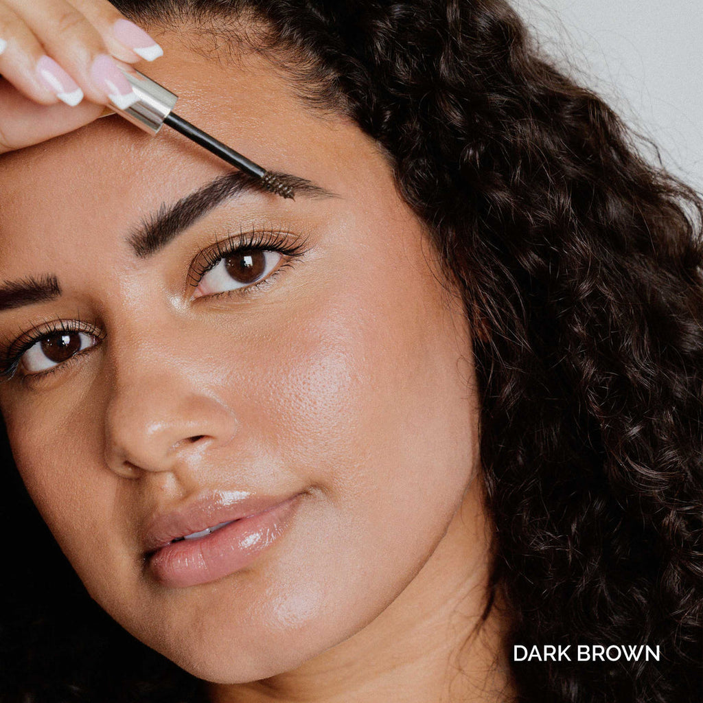 Fitglow Beauty | PLANT PROTEIN BROW GEL DARK BROWN