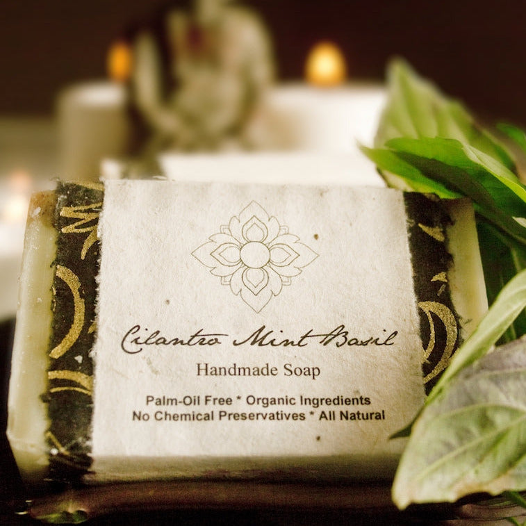 Unearth Malee Cilantro Mint Basil Organic Soap