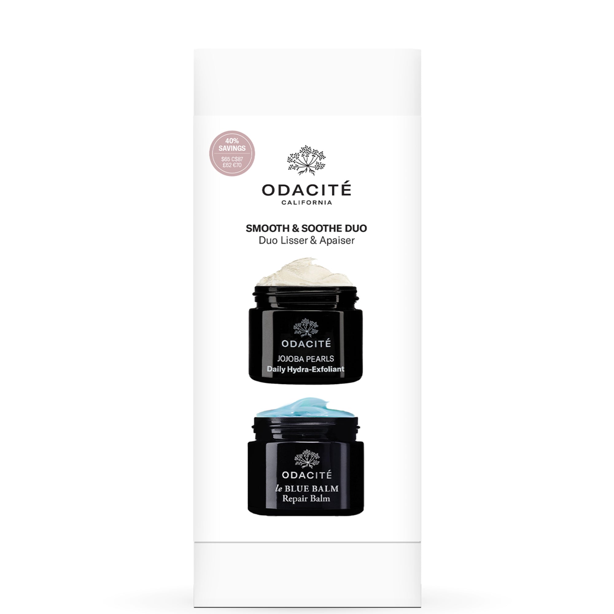 Odacité Skincare | Smooth &amp; Soothe Duo 2 Piece Set | 40% Savings