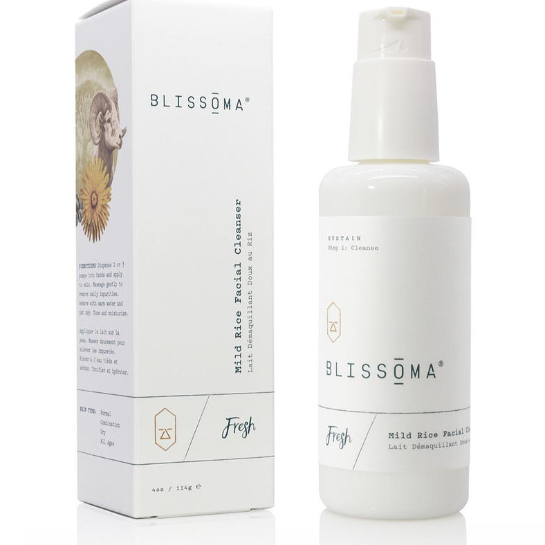 Blissoma Fresh Mild Rice Facial Cleanser