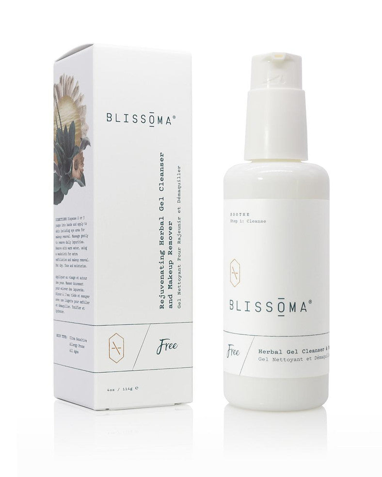 Blissoma Free - Rejuvenating Herbal Gel Cleanser + Makeup Remover
