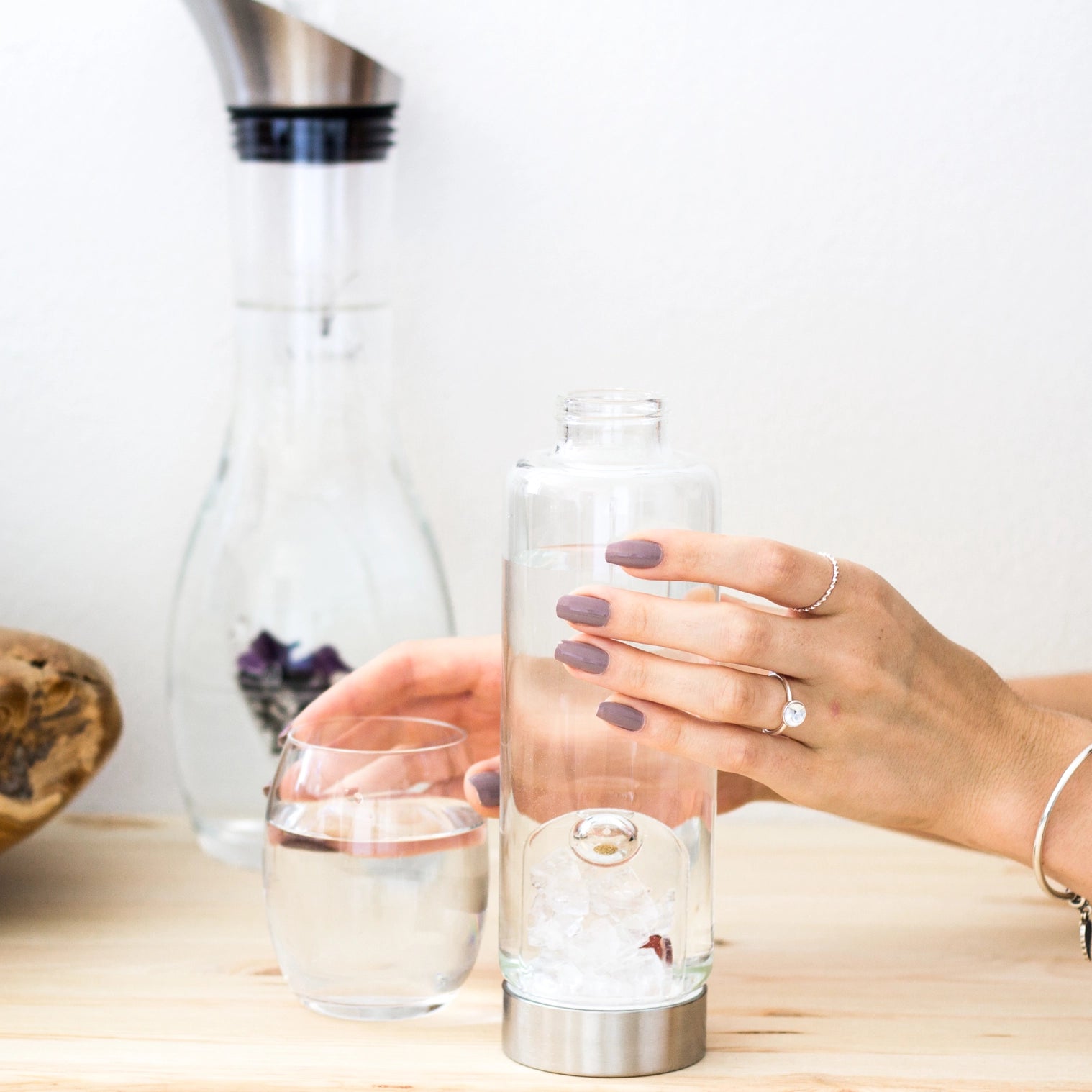 VITAJUWEL | ViA Crystal Water Bottle GOLDEN MOMENTS