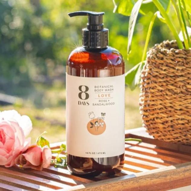 Love Botanical Body Wash Rose + Sandalwood