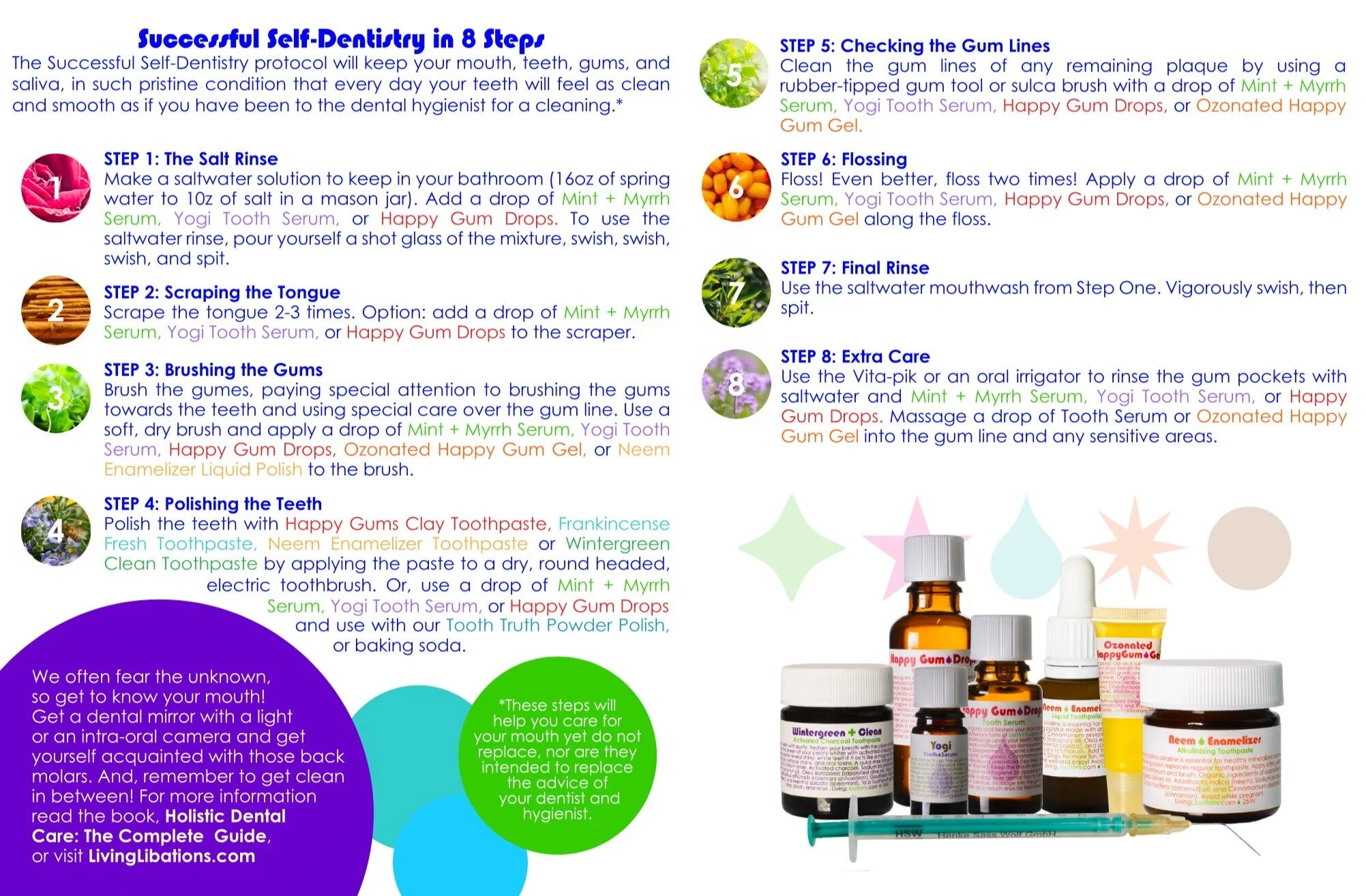 Living Libations Holistic Dental Care - The Complete Guide to Healthy Teeth and Gums by Nadine Artemis