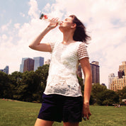 VITAJUWEL | ViA Crystal Water Bottle | PASSION w. Carnelian & Halite