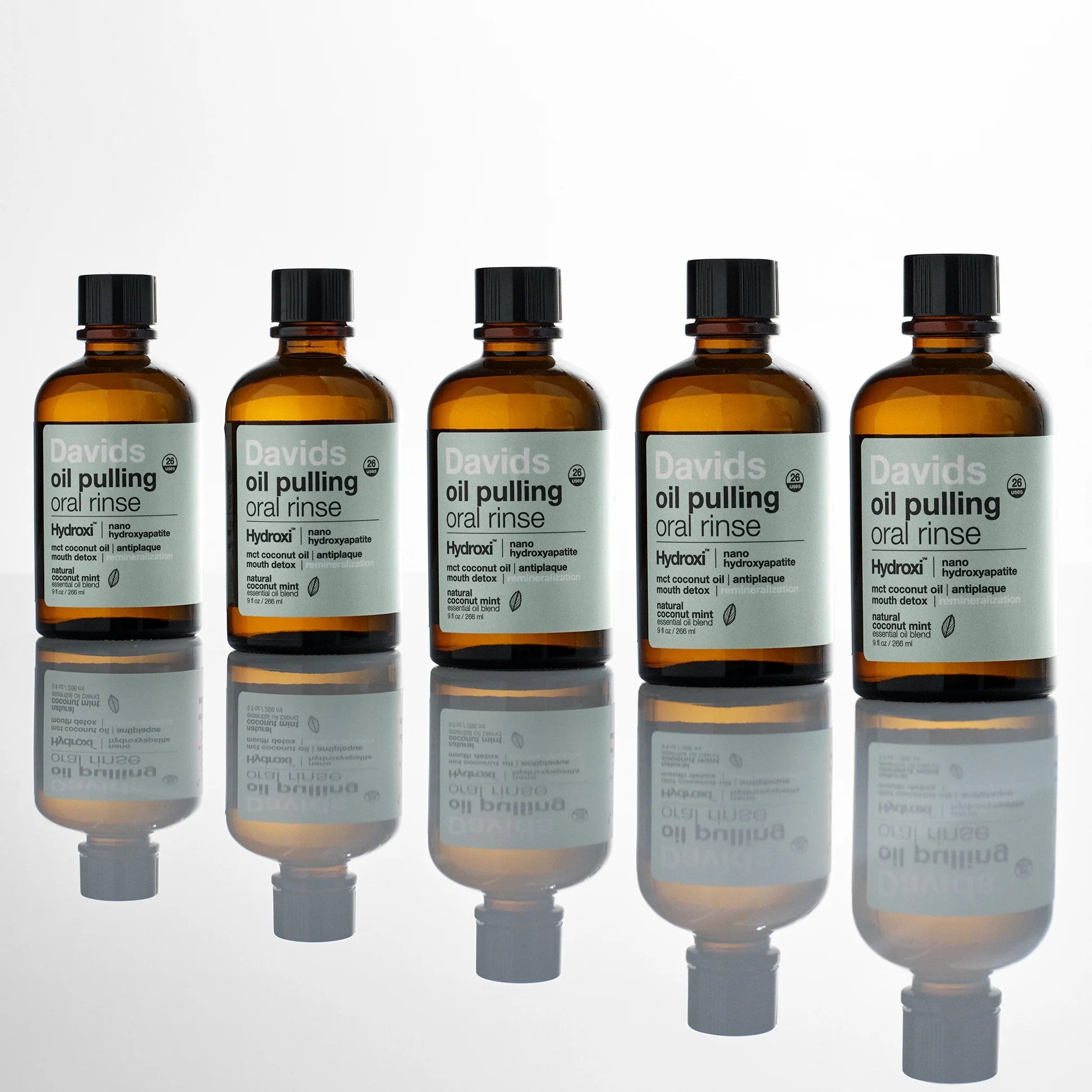 Davids Hydroxi™ Oil Pulling Oral Rinse w/ Nano Hydroxyapatite