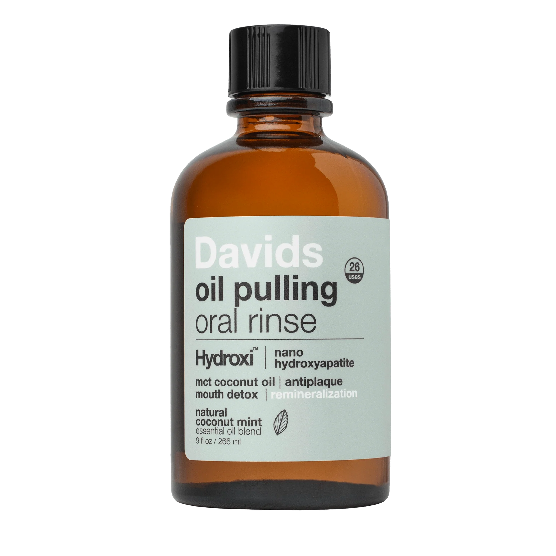 Davids Hydroxi™ Oil Pulling Oral Rinse w/ Nano Hydroxyapatite