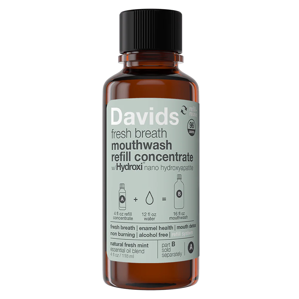 Davids Hydroxi™ Fresh Breath Mouthwash | Natural Fresh Mint