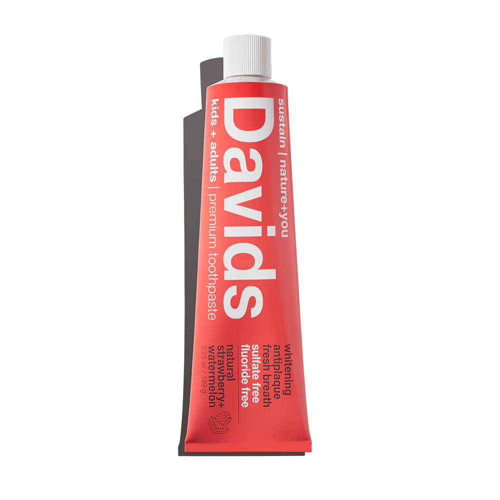 Davids | Strawberry Watermelon Premium Toothpaste | Kids + Adults