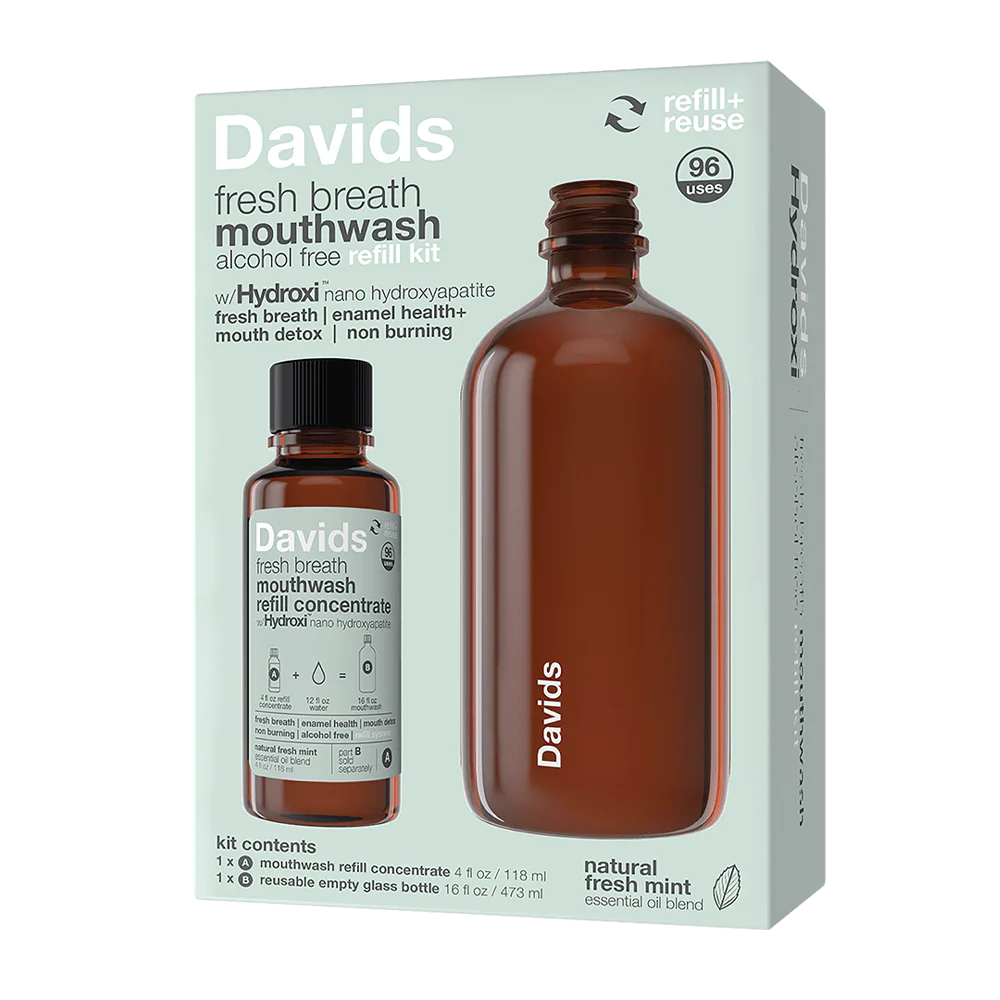 Davids Hydroxi™ Fresh Breath Mouthwash | Natural Fresh Mint
