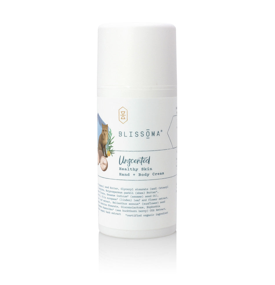 Blissoma Unscented Healthy Skin Hand and Body Cream