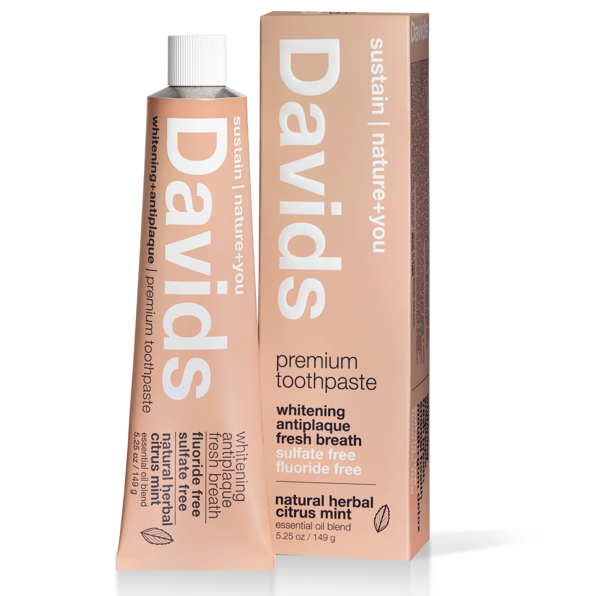 Davids | Herbal Citrus Peppermint Premium Natural Toothpaste