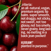 Hurraw! | Black Cherry Tinted Lip Balm