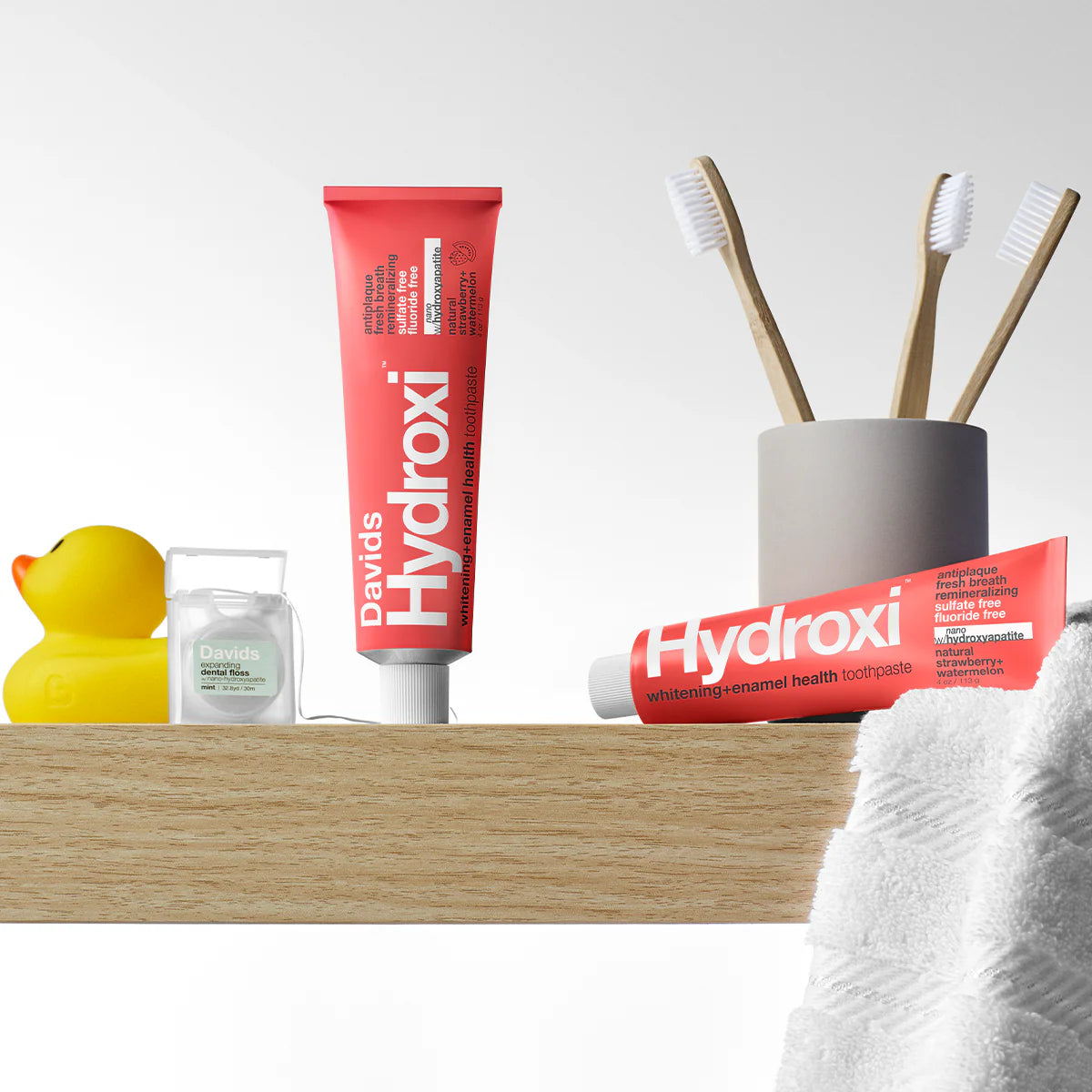 Davids | Strawberry Watermelon Hydroxi™ Whitening+Enamel Health Nano Hydroxyapatite Premium Toothpaste Kids + Adults