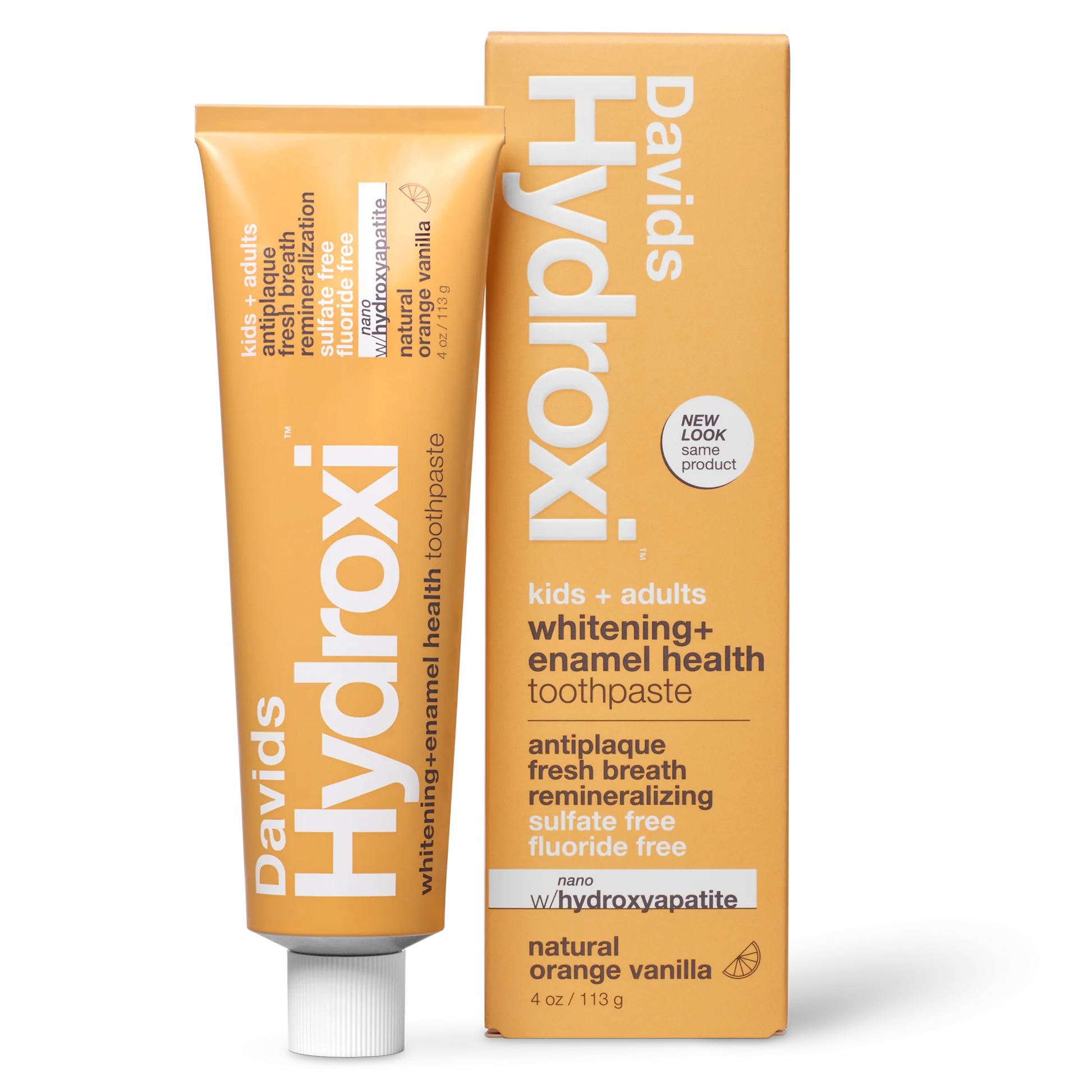 Davids | Orange Vanilla Premium Toothpaste w/ Nano-Hydroxyapatite