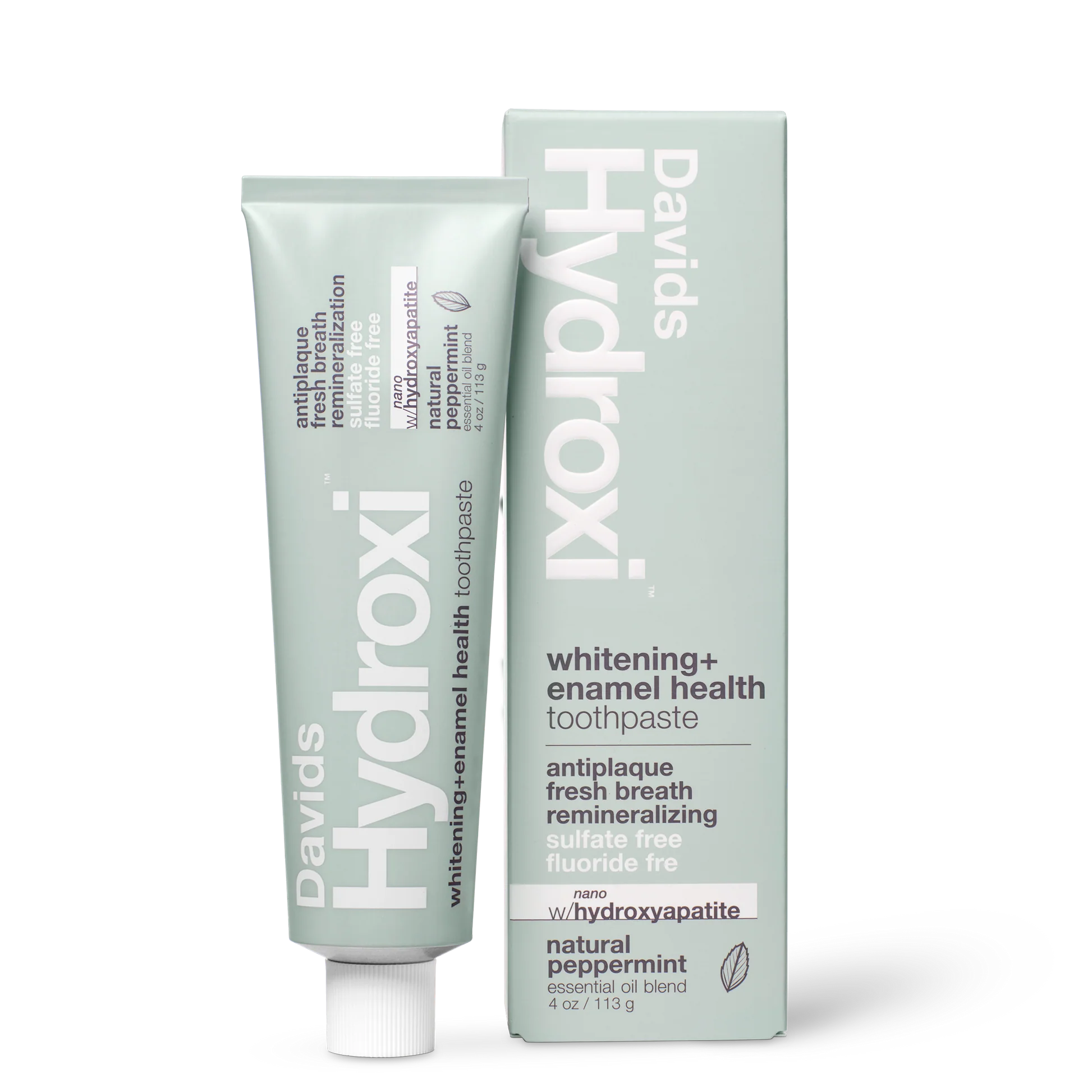 Davids | Peppermint Hydroxi™ Whitening+Enamel Health Nano Hydroxyapatite Premium Toothpaste
