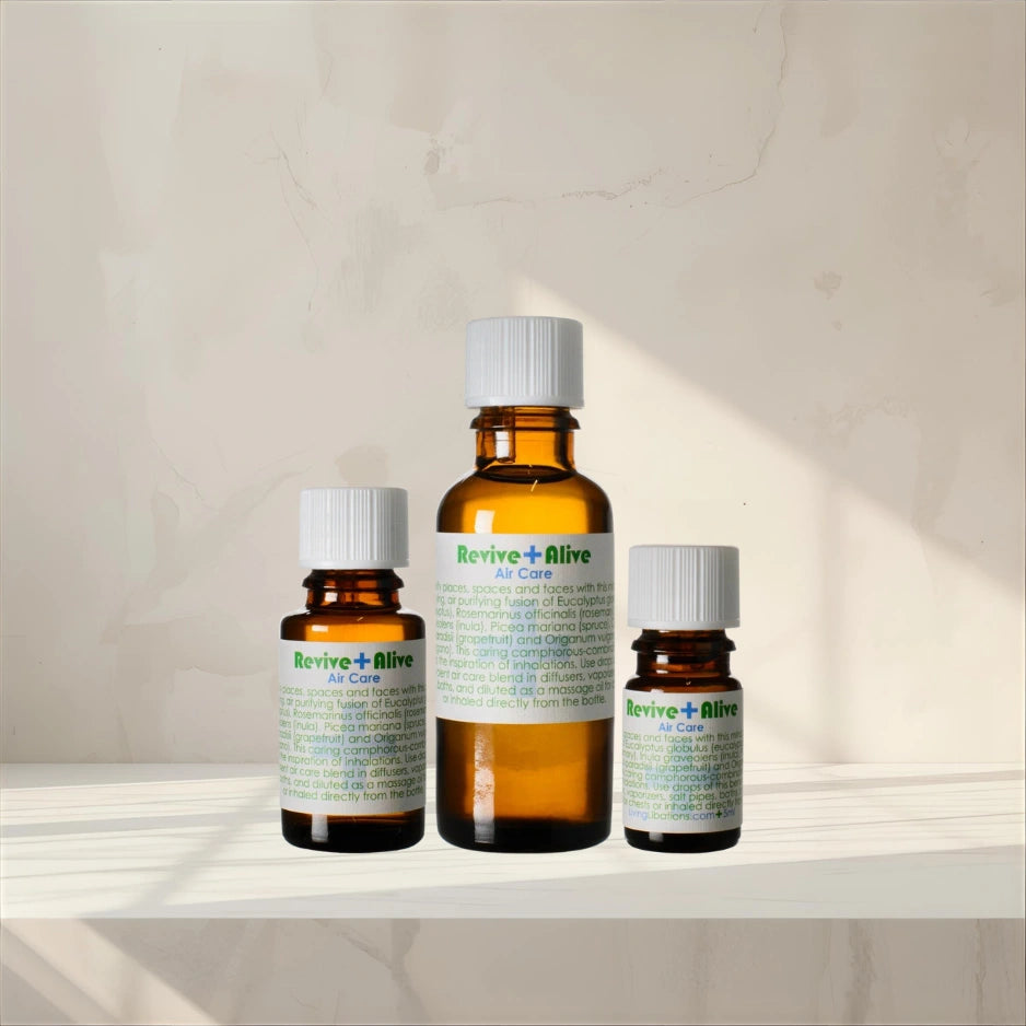 Living Libations Revive Alive Air Care Essential Oil Blend sizes