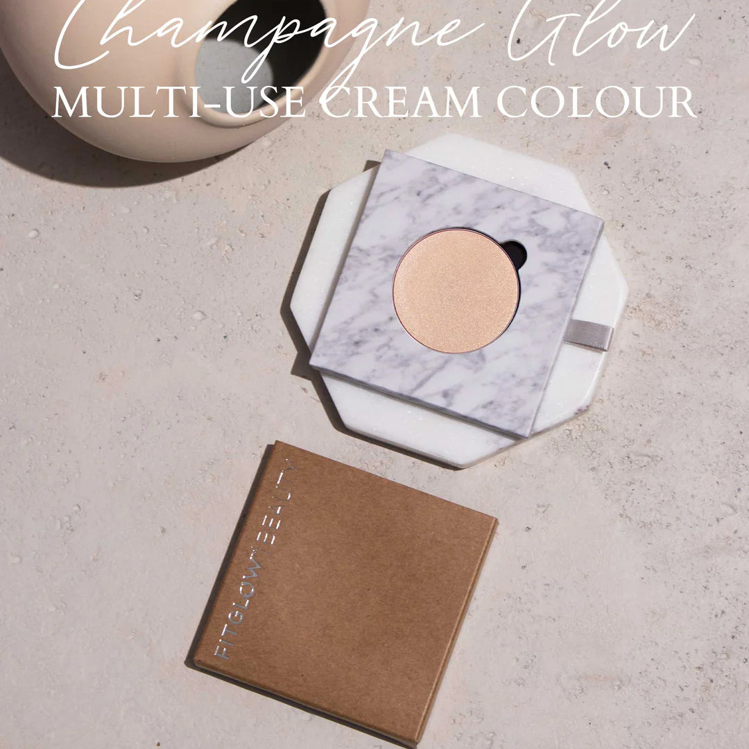 Fitglow Beauty | Multi-Use Pressed + Cream Colour Refill Champagne Glow