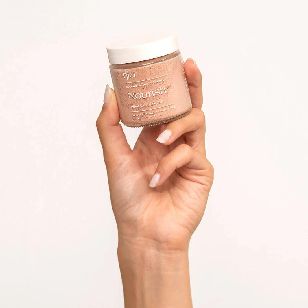 KLEI Beauty | NOURISH Coconut Milk & Chamomile Pink Clay Mask