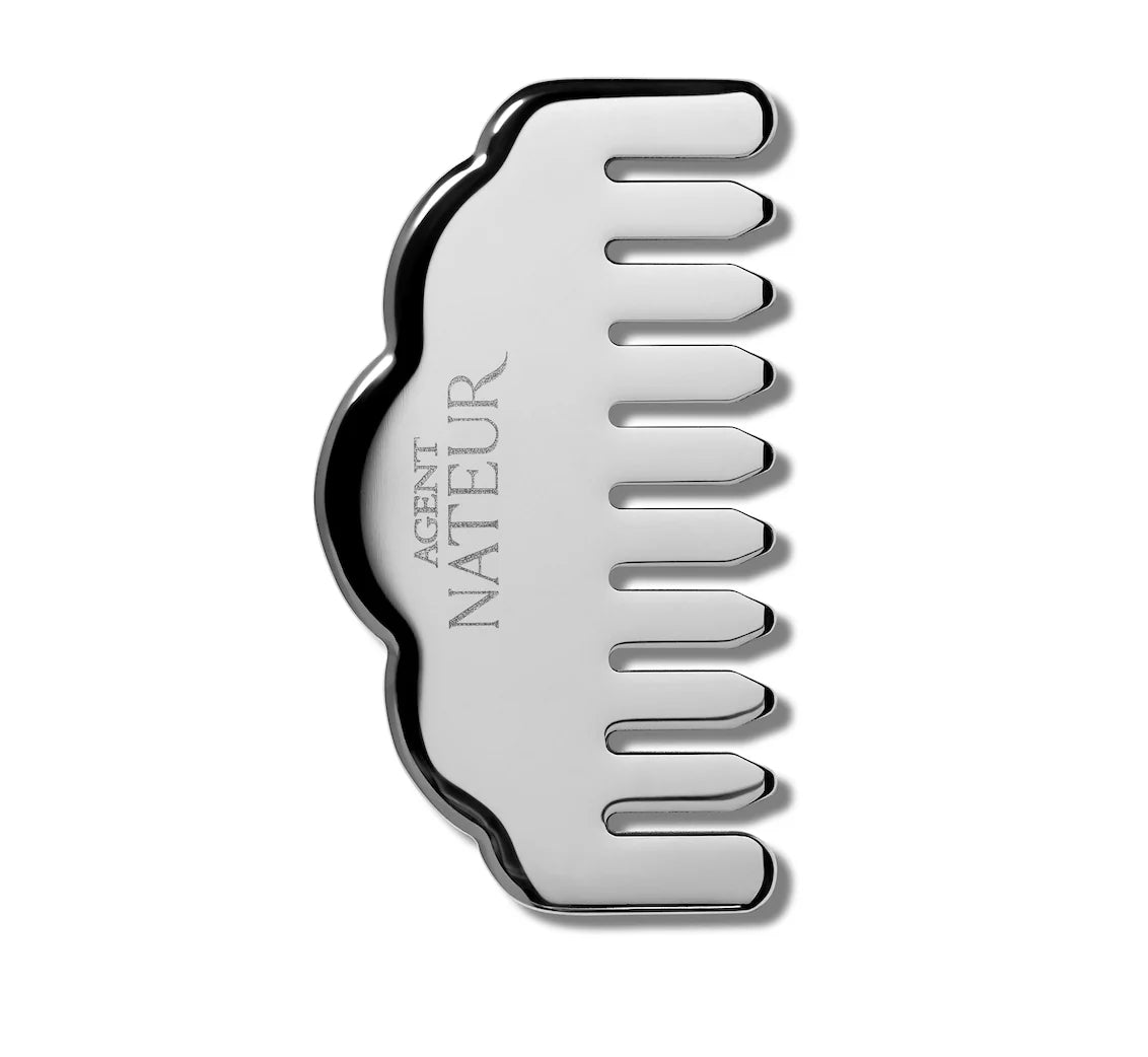 Agent Nateur | stainless steel gua sha stimulating scalp comb
