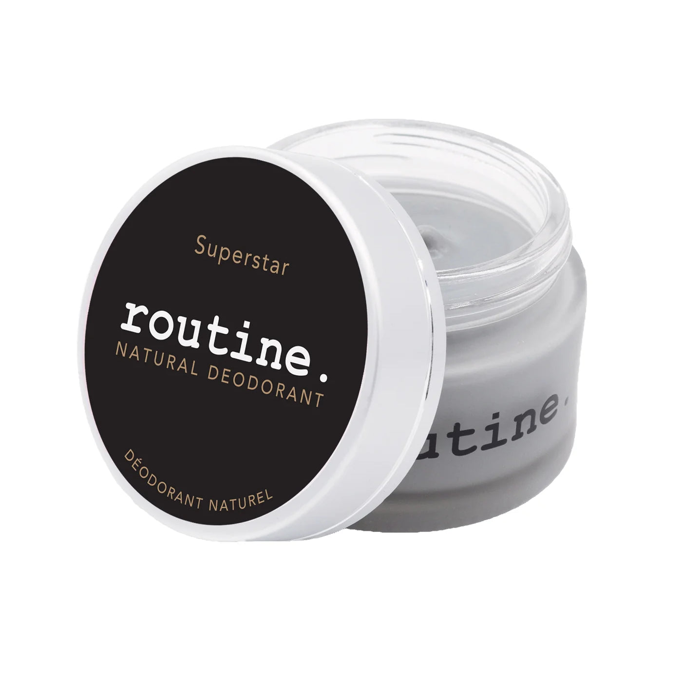 Routine | SUPERSTAR Activated Charcoal, Magnesium & Prebiotic Natural Deodorant Cream