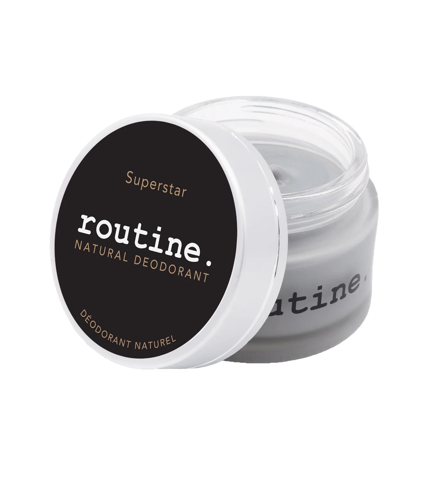 Routine | SUPERSTAR Activated Charcoal, Magnesium & Prebiotic Natural Deodorant Cream