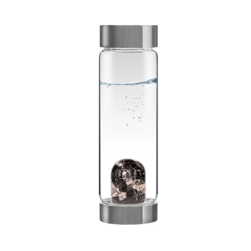 VITAJUWEL | ViA Crystal Water Bottle VISION w. Shungite & Clear Quartz