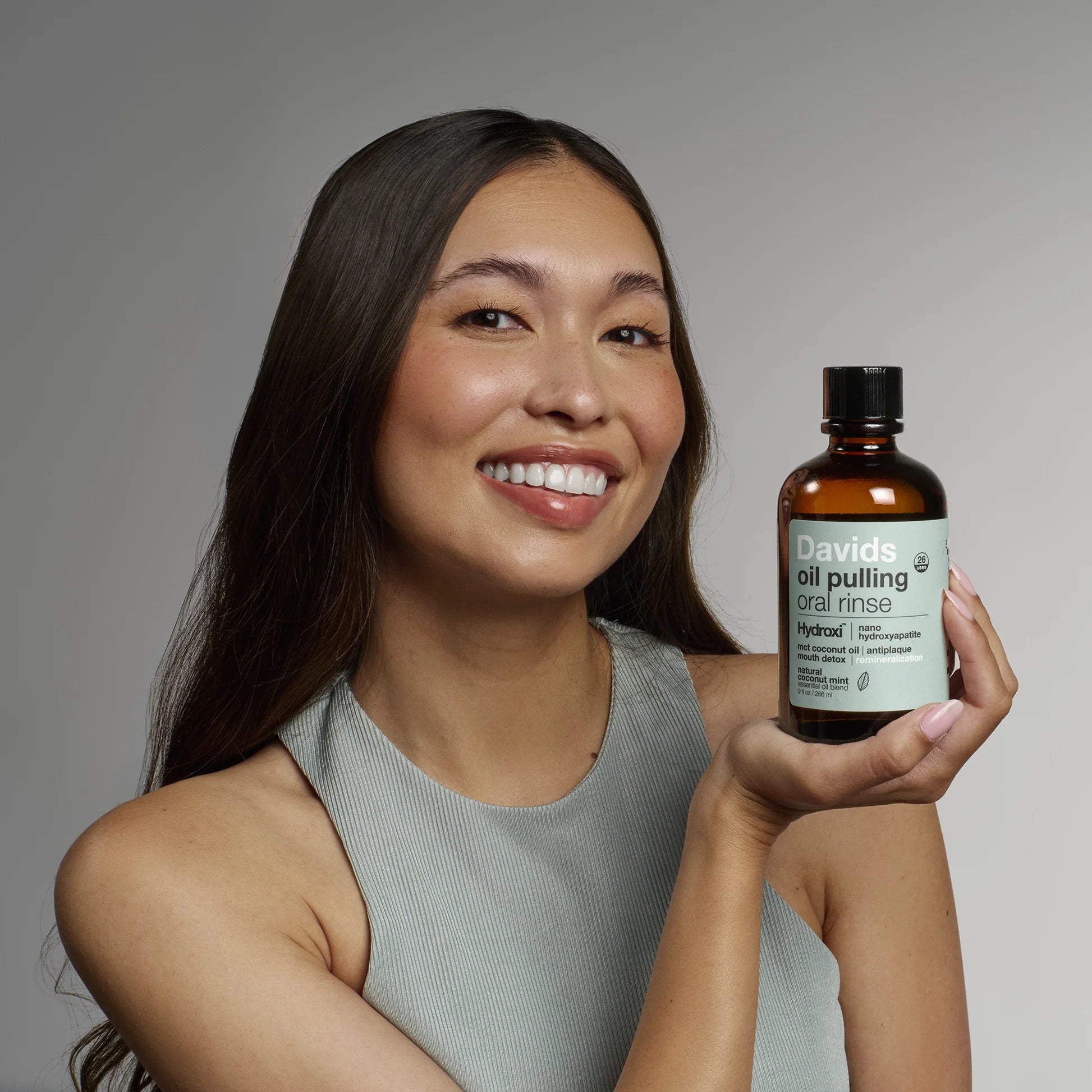 Davids Hydroxi™ Oil Pulling Oral Rinse w/ Nano Hydroxyapatite