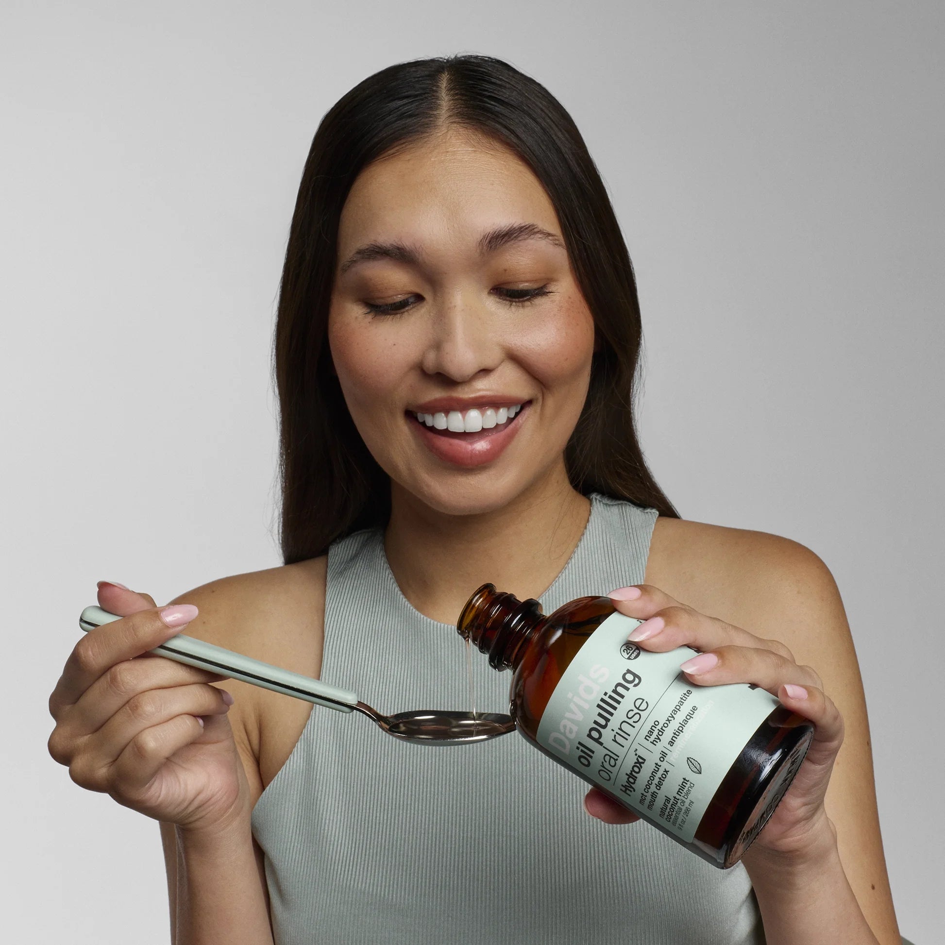 Davids Hydroxi™ Oil Pulling Oral Rinse w/ Nano Hydroxyapatite