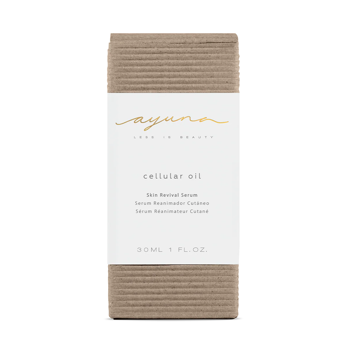 AYUNA Cellular Oil provides the skin with micro-lipids from the Stem Cells