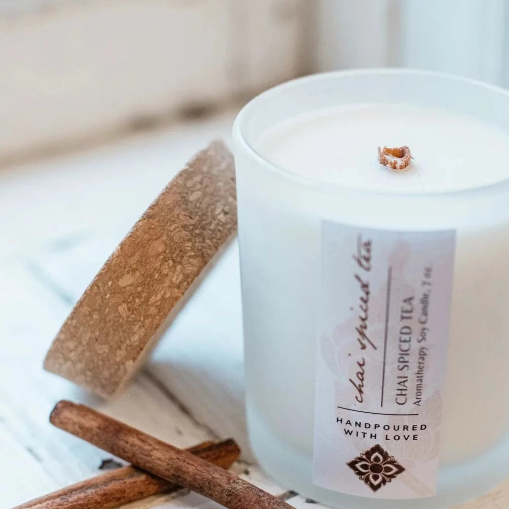 Unearth Malee Chai Spiced Tea Soy Aromatherapy Candle 
