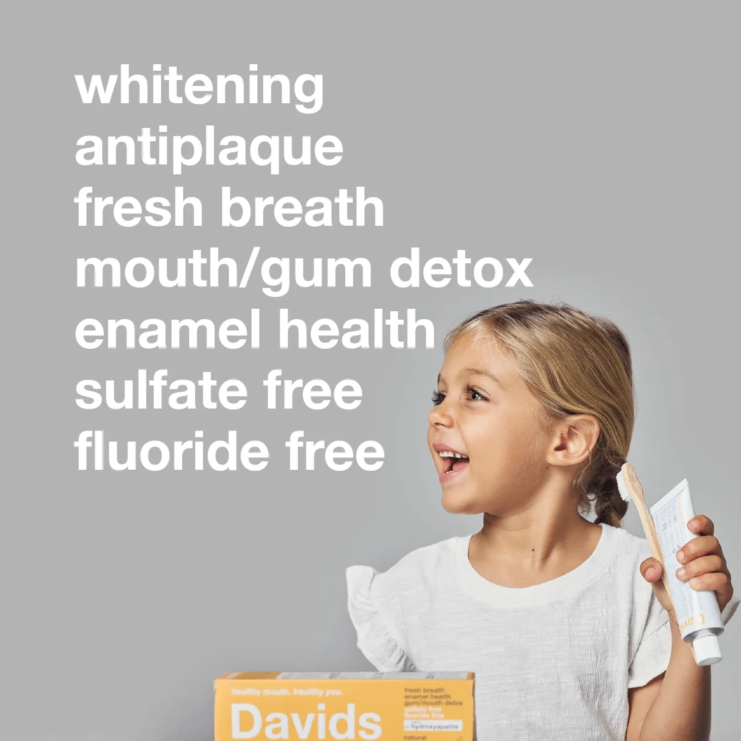 Davids | Orange Vanilla Premium Toothpaste w/ Nano-Hydroxyapatite
