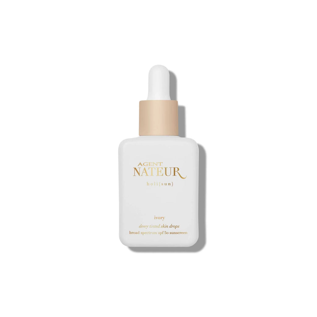 Agent Nateur | h o l i ( Sun ) spf 50 dewy tinted skin drops Ivory