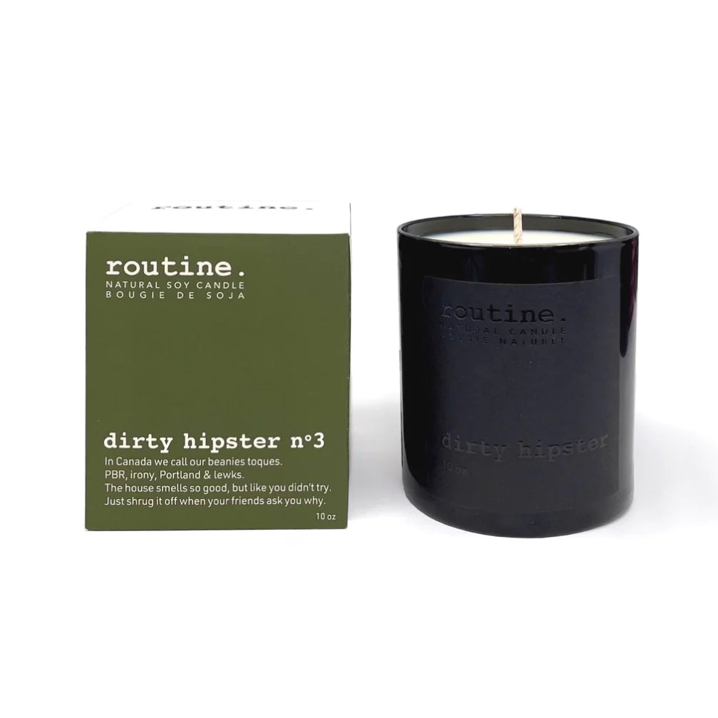 Routine | Dirty Hipster No. 3 Natural Candle