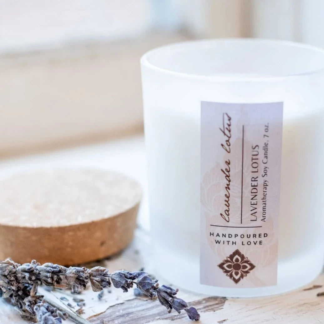 Unearth Malee | Lavender Lotus Soy Aromatherapy Candle