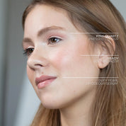 Fitglow Beauty clean makeup Lip Colour Serum Buff Pearl on Model