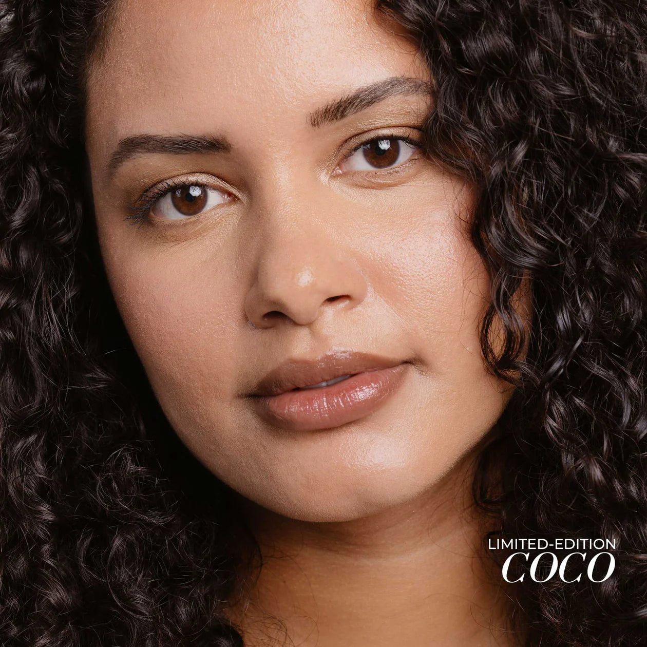 Fitglow Beauty clean makeup Lip Colour Serum Coco on model