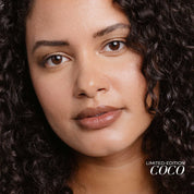 Fitglow Beauty clean makeup Lip Colour Serum Coco on model