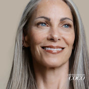 Fitglow Beauty clean makeup Lip Colour Serum Coco on model