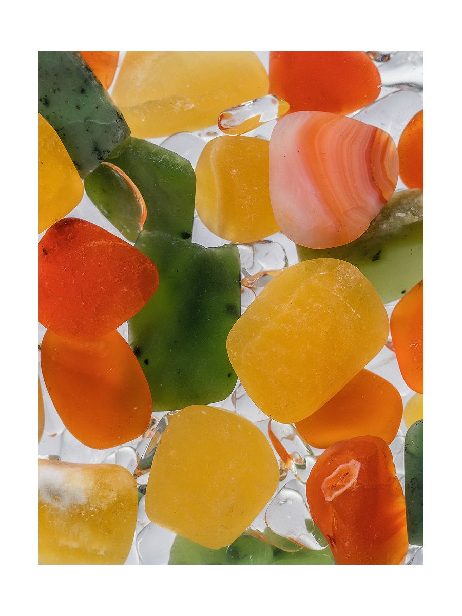 VitaJuwel | HAPPINESS w. Jade, Carnelian, Orange Calcite & Quartz