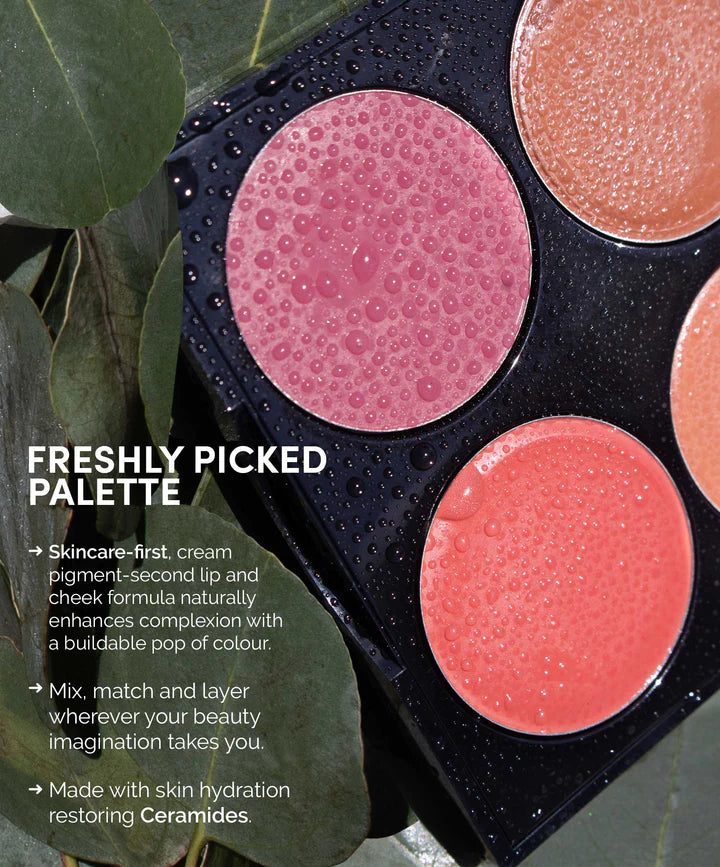 Fitglow Beauty | MULTI-USE CERAMIDE CREAM LIP + CHEEK PALETTE Freshly Picked