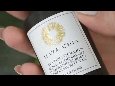 Maya Chia THE WATER COLOR Tinted Hydrating Super Antioxidant Skincare + Gradual Sunless Tanner Video