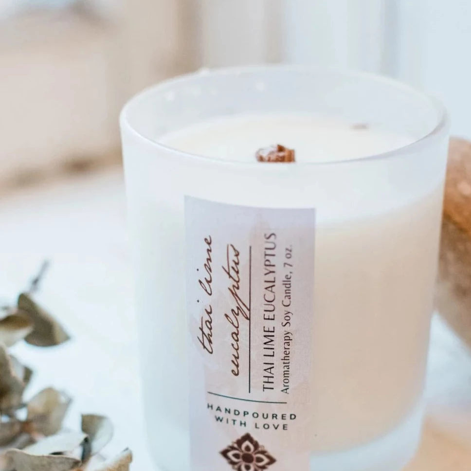Unearth Malee | Thai Lime Eucalyptus Soy Aromatherapy Candle