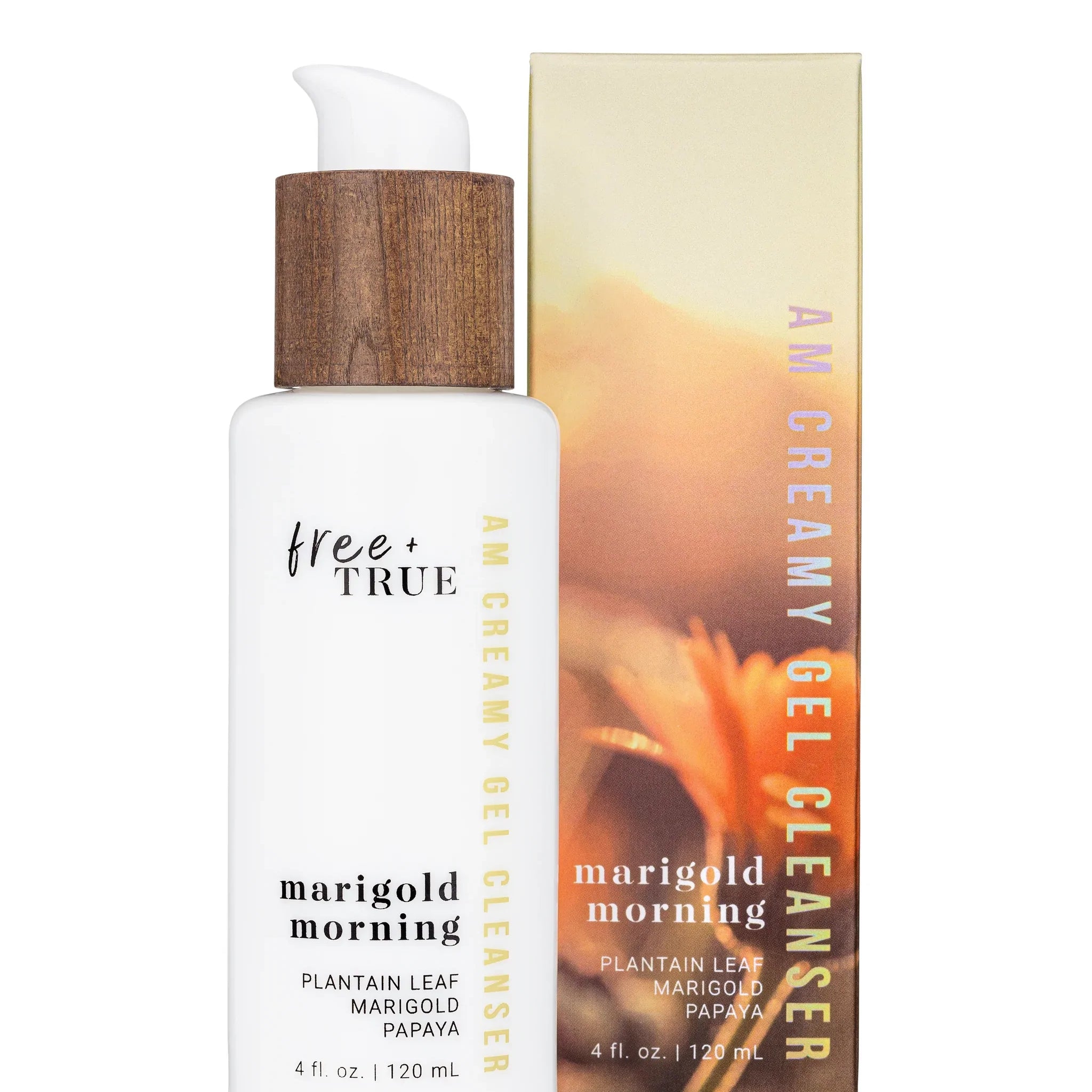 Free + True Skincare | MARIGOLD MORNING AM Creamy Gel Cleanser