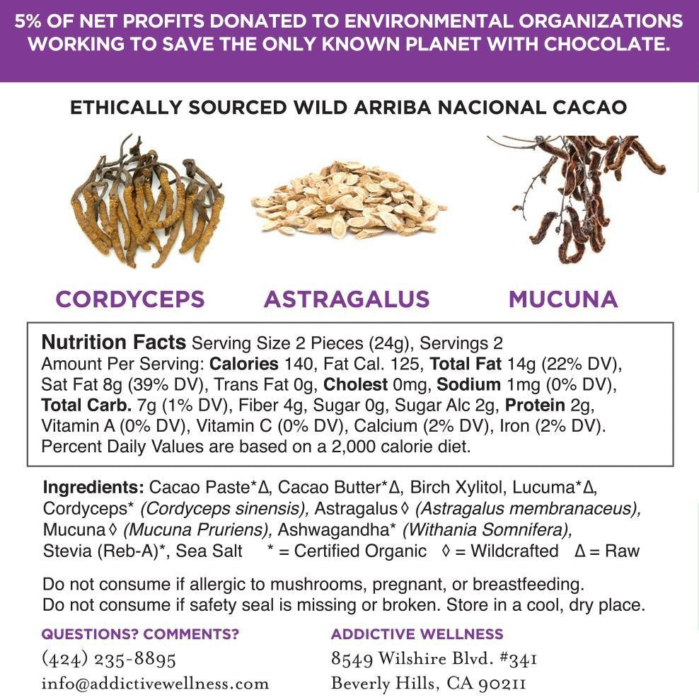 Addictive Wellness Energy Raw Chocolate