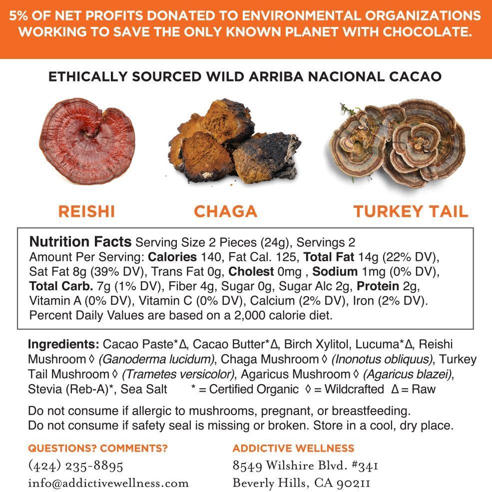 Addictive Wellness Immunity Raw Chocolate