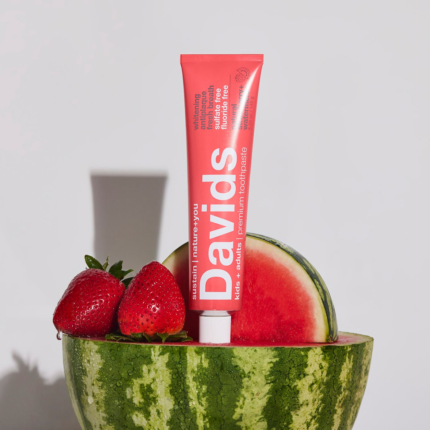 Davids | Premium Toothpaste Kids + Adults Strawberry Watermelon
