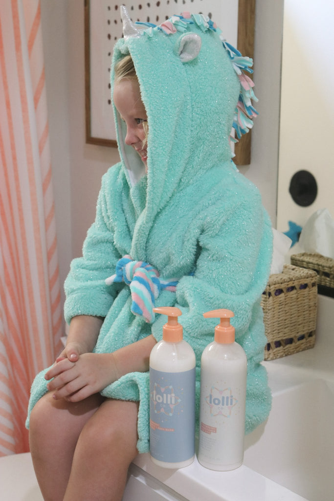 Lolli Co. Strawberry Shampoo + Conditioner for Kids | Natural + Non-Toxic